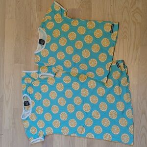 Bundle - One Villervalla dress and one Tshirt with Lemon prints
